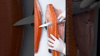 How to Master Fillet salmon fish #shorts #salmon