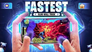 Tutorial - Fastest Gloo Wall On Mobile Like Other Server Players | Very Fast Gloo Wall Tricks !!