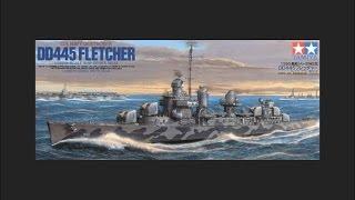 Tamiya 1/350 U.S. Navy DD445 Fletcher + Eduard PE Scale Model Review