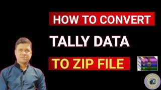 How to tally data convert to zip file | Tally data compress kaise kare