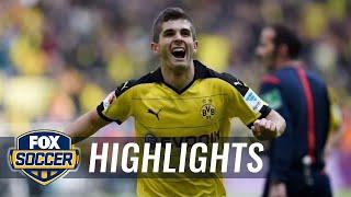 Christian Pulisic scores his first Bundesliga goal vs. Hamburg | 2015-16 Bundesliga Highlights