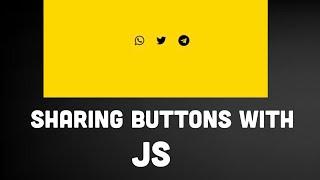 Social media share buttons javascript
