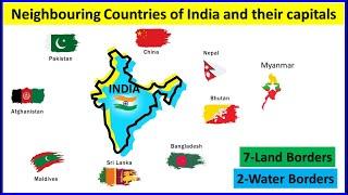 Neighbouring Countries of India and their capitals |#neighbouring countries |#India |#etoddlers