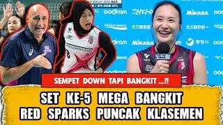 MEGAWATI BANGKIT DI SET KE-5, RED SPARKS PUNCAK KLASEMEN GRUP B DI KOVO CUP 2024