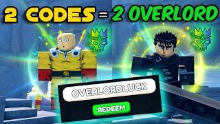 2 CODES = 2 OVERLORD | Anime Last Stand