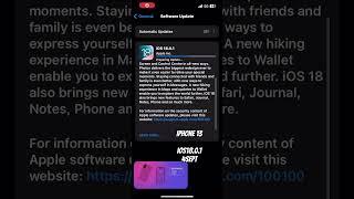 iOS 18.0.1 stable update iphone13