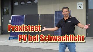 PV-Module bei Schwachlicht