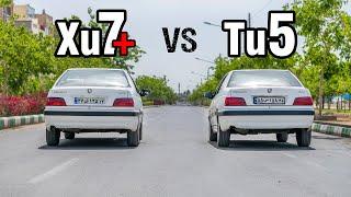 پارس TU5 یا پارس XU7p کدوم یکی سریعتره ؟ درگ_رول_ترمز