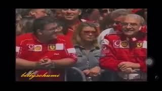 Martin Brundle and James Allen commenting on Michael Schumacher's 5th Formula 1 title