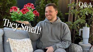 Will The Fountain Blow Over?️ Do I Think Geraniums Smell Bad? || Q&A