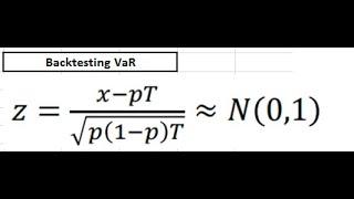 Backtesting VaR (Value at Risk)