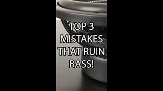 3 Mistakes that Ruin Subwoofer Bass! #shorts