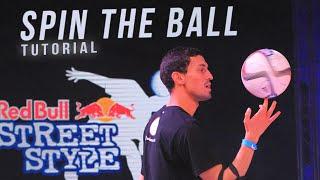 How to Spin the Ball with Finger - Freestyle Football