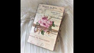 Printable Vintage Roses Junk Journal Papers kit