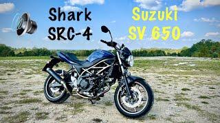 Shark SRC-4 / Suzuki SV650. Brachialer V2 Sound trotz Euro5? Auspuff Umbau & Test!