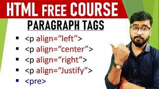 HTML Paragraph Tags | HTML Course for beginners in [Hindi] | by Rahul Chaudhary