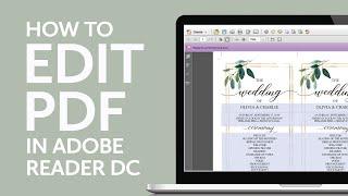 How to Edit a PDF in Adobe Reader DC by CreativeUnionDesign.com