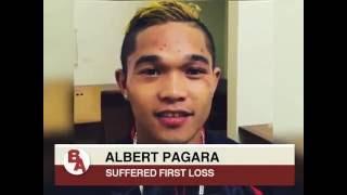 Albert Pagara OK after first KO loss, looks to the future