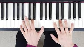 How to play G Minor Arpeggio on the Piano (Right & Left Hand - Correct Fingering)