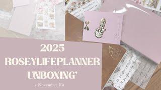 Looking for 2025 Planner? Roseylifeplanner Planner Unboxing in B6 and Weeks Sizes