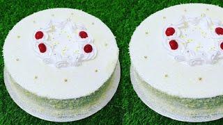 1 KG White Forest Cake Perfect Recipe | White Forest Cake Recipe Without Oven