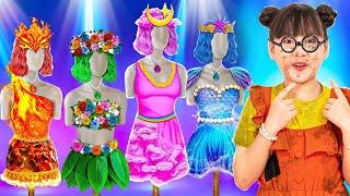 Extreme Makeover... Ugly Baby Doll To Become Element Prom Queen | Baby Doll And Mike