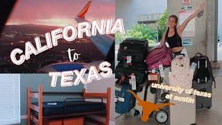 MOVING INTO A COLLEGE DORM : university of texas at austin