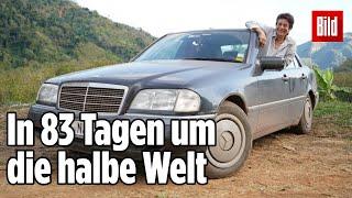 Weltreise: Diese Rentnerin fährt mit Uralt-Benz um die Erde