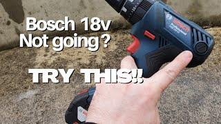 Bosch GSB18V-21 brush replacement tutorial