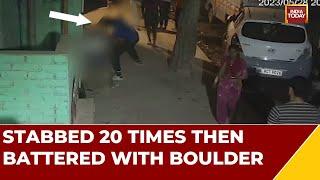 Stabbed 20 Times Then Battered With Boulder: Delhi Girl Killed As People Walk By | Caught On Camera
