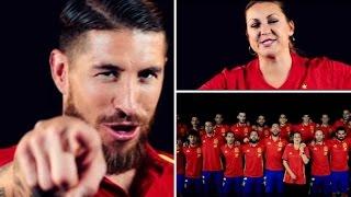 Sergio Ramos Ft Niña Pastori "La Roja Baila" Himno Oficial De La Seleccion Española UEFA EURO 2016
