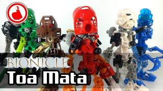 Lego Bionicle Review: 2001 Toa Mata. Tahu, Lewa, Kopaka, Pohatu, Gali, Onua, Kanohi Masks and more!