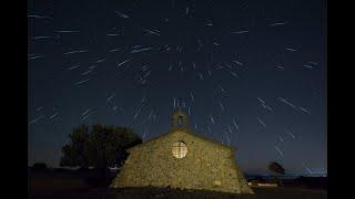 Cómo procesar una foto de lluvia de estrellas con muchos meteoros alineados con el radiante