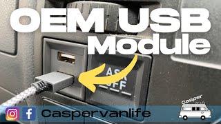 VW T5 Transporter - How To Fit An OEM USB Module - Van Mod