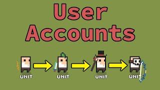 I added user accounts... Finally!