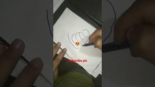 Easy to draw a beautiful Korean heart#short#art#viral