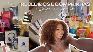 RECEBIDOS E COMPRINHAS DE NOVEMBRO : lançamento NIVEA | primeira compra FENTY BEAUTY |