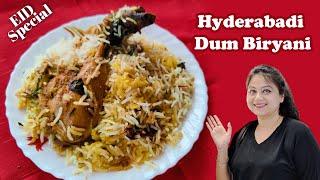 Hyderabadi Chicken Dum Biryani | Eid Special Biryani At Home | Debbie