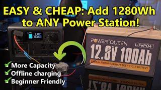 SUPER EASY!!  DIY Power Station Battery Capacity Expansion / Charger