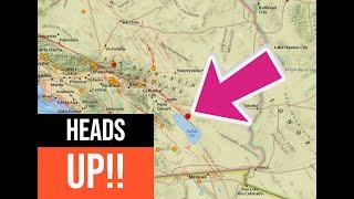 Earthquake swarm directly on the Southern Branch of the San Andreas Fault.. Rare...... Monday 11/25