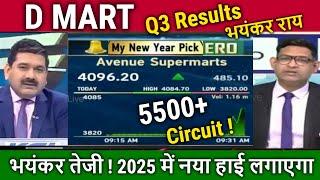 DMART share latest news,Results Analysis Anil Singhvi,buy or not?Avenue supermarts share target 2025