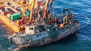 Susan Rose 77FT Fishing Boat LIFTED FROM BOTTOM OF ATLANTIC OCEAN Point Pleasant Beach 11/19/24