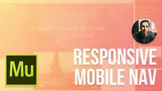 Adobe Muse 2016 Tutorial | Responsive Mobile Navigation Menu