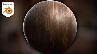 Procedural Dark Wood Floor Boards Material (Blender Tutorial)