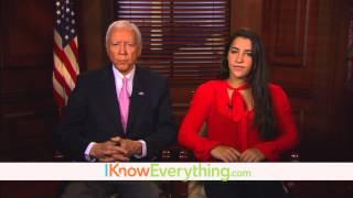 Aly Raisman and Senator Hatch for IKnowEverything