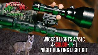 Wicked Lights A75iC 4-Color-In-1 Night Hunting Light Kit Overview