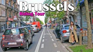 Brussels,  BELGIUM - Riding Tour 4K - Ride in Brussels - June 2024