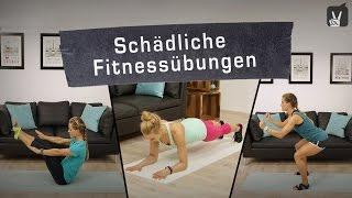 Fitness Übungen richtig machen (Schaden vermeiden)