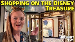 Shopping on the NEW Disney Treasure Cruise Ship - Disney Cruise Line & Disney Treasure Merchandise