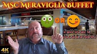 MSC Meraviglia Marketplace Buffet Full Tour and Food Review! Good or bad? Watch and find out!!